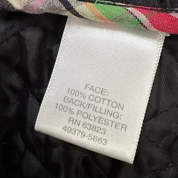 Christopher & Banks Quilted Plaid Snap Up Vest Red Multi Women's Size Medium - Picture 11 of 13